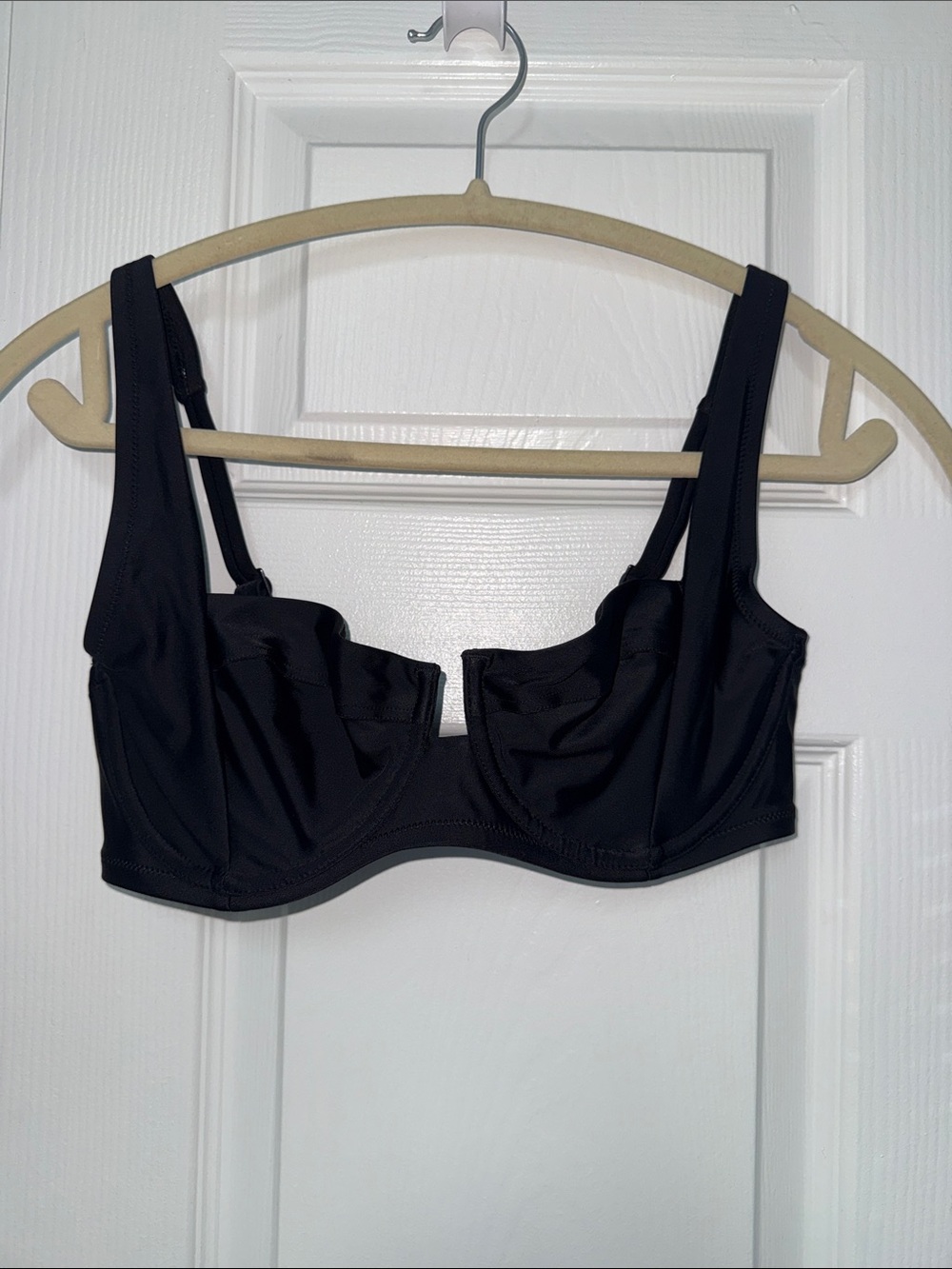 aerie Black Underwire Bikini Top - Supportive Scoop